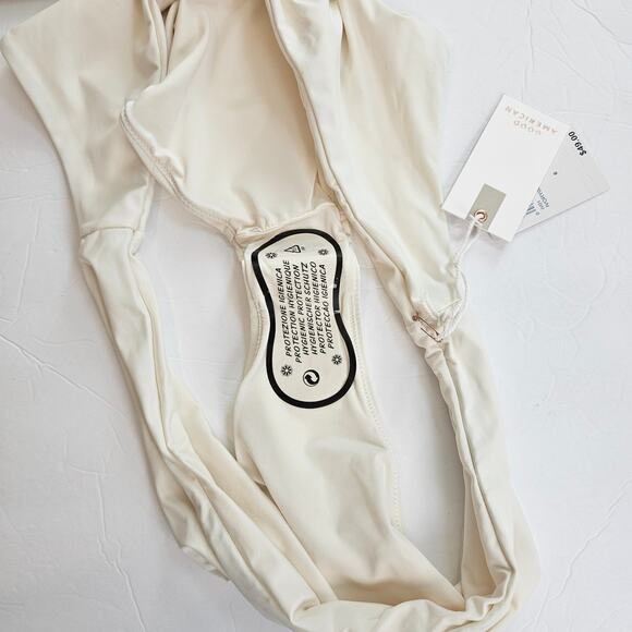 Good American Basic Better Bikini Cheeky Bottom Swim Ivory Plus 3x Pool Beach - Picture 3 of 8